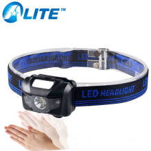 Plastic adjustable sensor headlamp